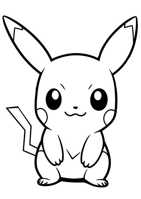 pichachu coloring pages|Pikachu Coloring Pages